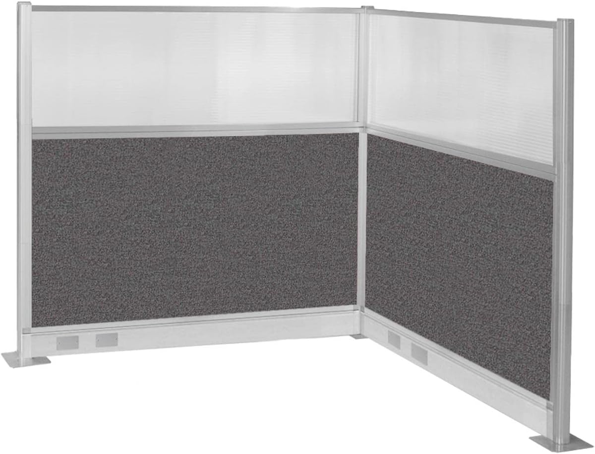 Versare Pre-Configured Hush Panel Electric Cubicle | Workstation Divider Walls | Cubicle Privacy Panels | Office Partition Walls
