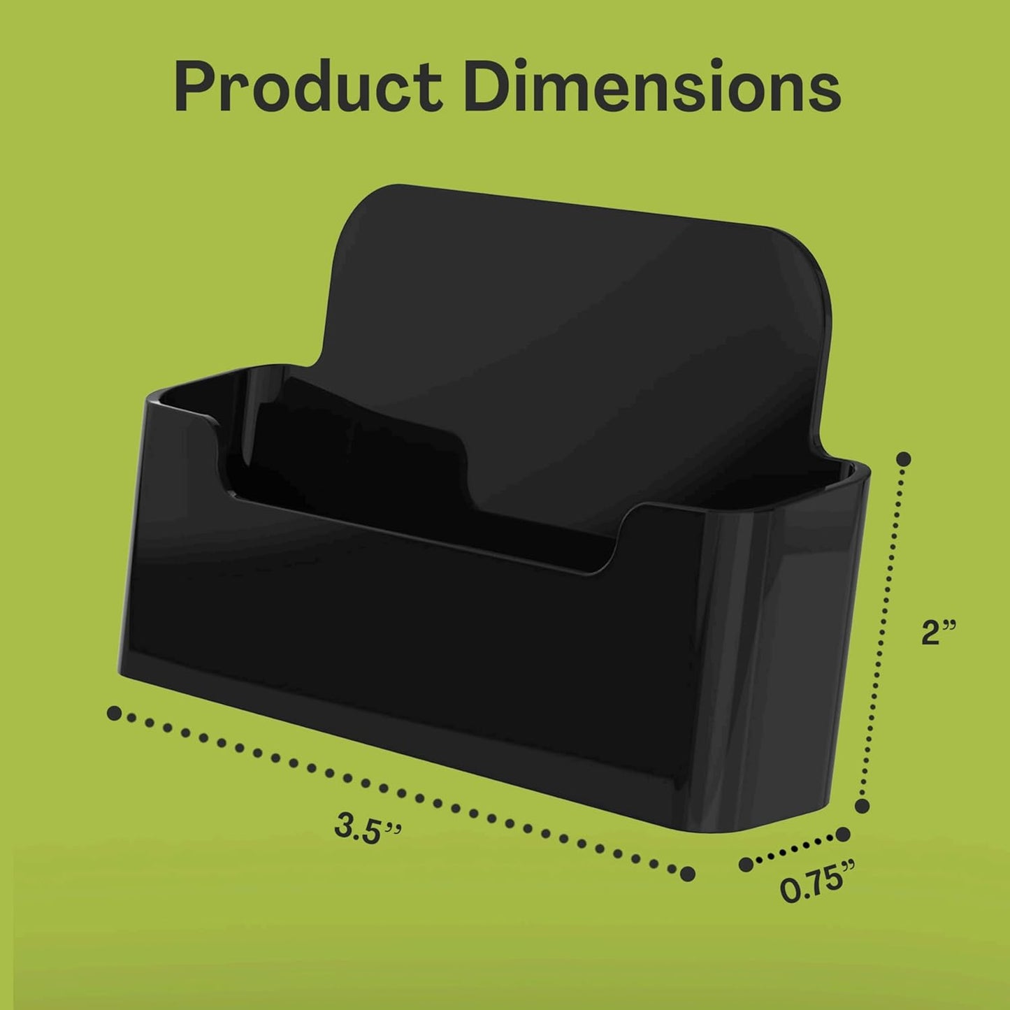 Acrylic Business Card Holder for Desk - Gift & Business Card Display Stand, Sleek & Durable Card Holder Display for Office, Home & Retail Use, Fits 50 Business Card, 84 Pack - Clear