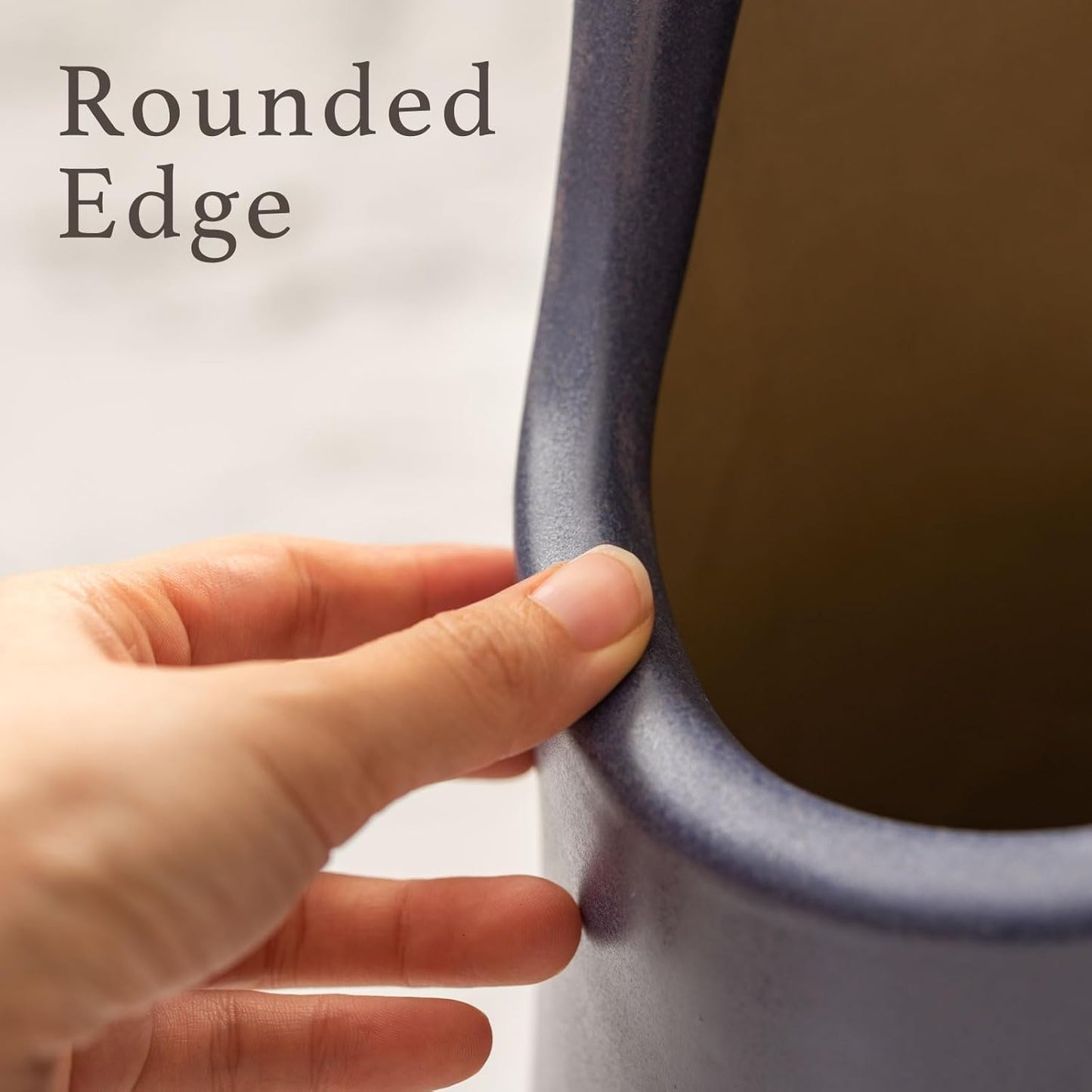 PaletteLife Umbrella Stand Ceramic Scandinavian Cat Small-Size Beige BLS-13BE