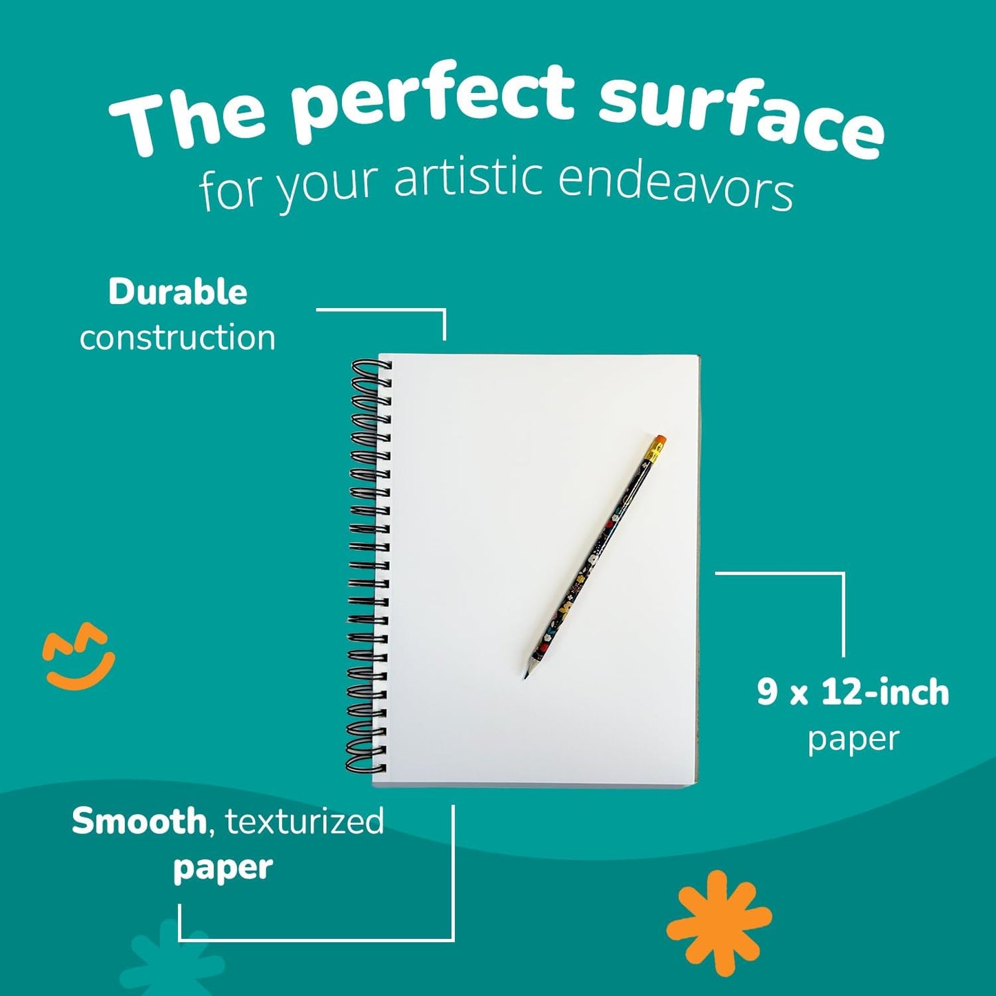 Channie's Dual Pack Sketch Pads for Kids & Adults - Premium Quality Drawing Paper, Ideal for Pencils, Pens, Charcoal, and Markers - Durable Sketchbook for Drawing & On-The-Go Creativity