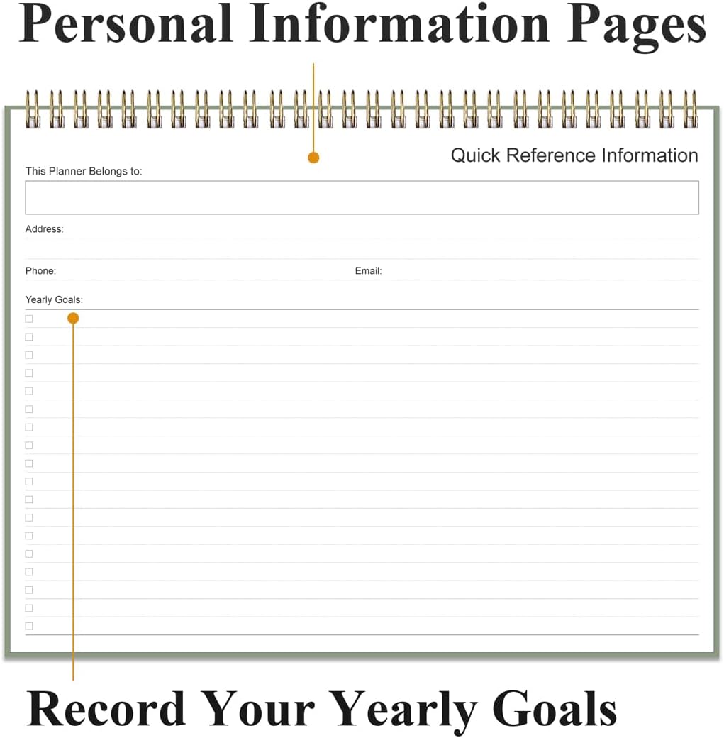 Weekly Productivity Planner - 8.5" x 11" Dashboard Desk Notepad Has 6 Focus Areas to List Tasks for Goals, Projects, Clients, Academic or Meal-Organize Your Daily Work Efficiently, 54 Weeks, Green