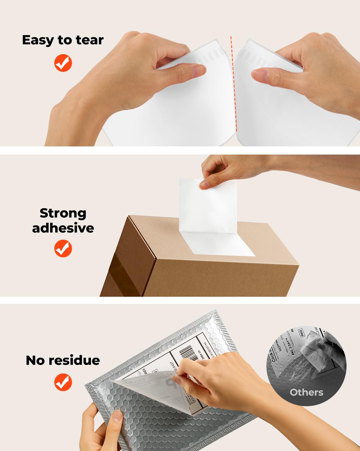 MUNBYN 4"x6" Direct Thermal Printer Label, Shipping Labels Compatible with Rollo, Jadens, Nelko, DYMO 4XL 1744907,1755120, 220 Sheets/Roll