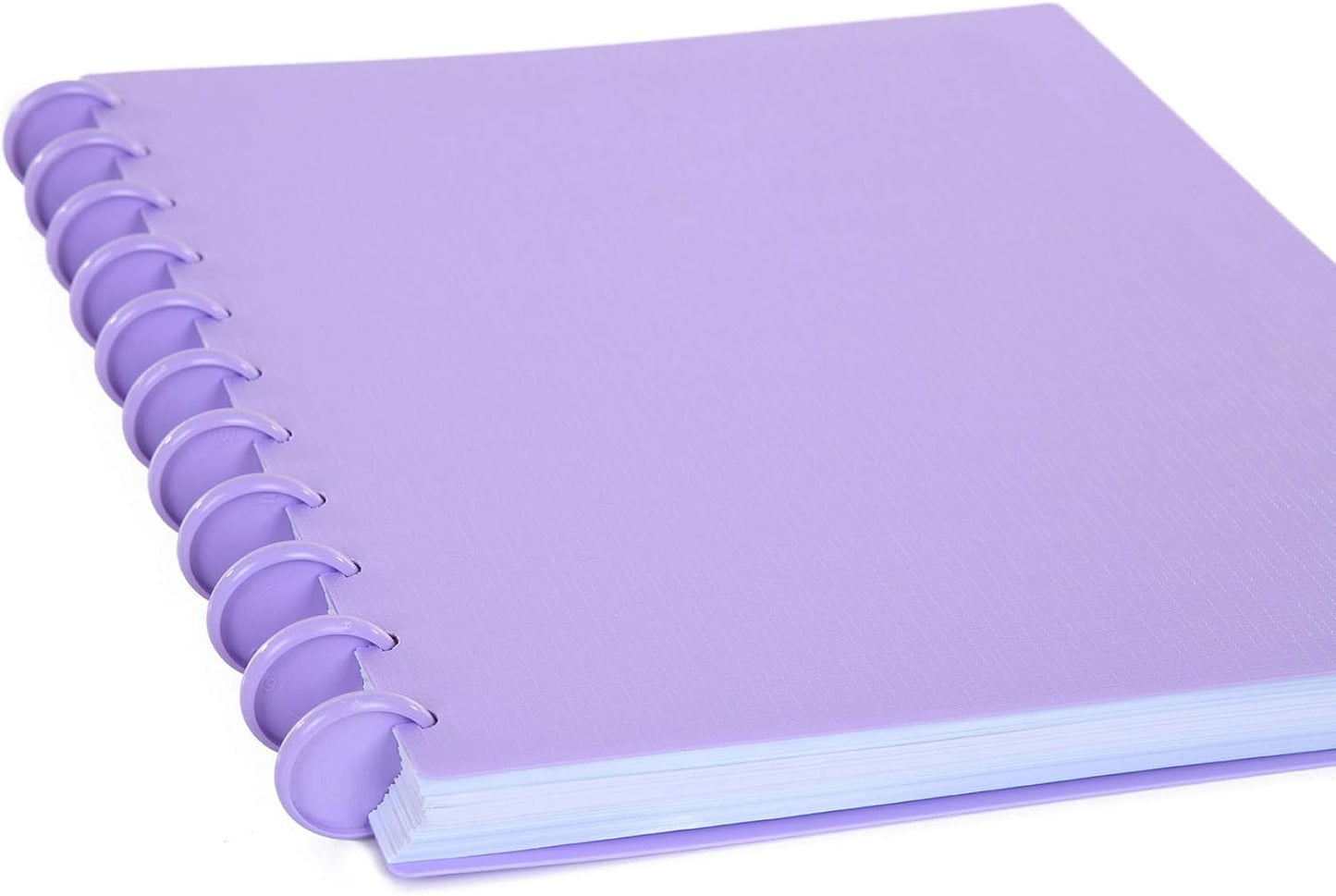 Talia Discbound Notebooks, Planner, Customizable, (Lavender w/Lavender Discs, Letter (8.5in x 11in))