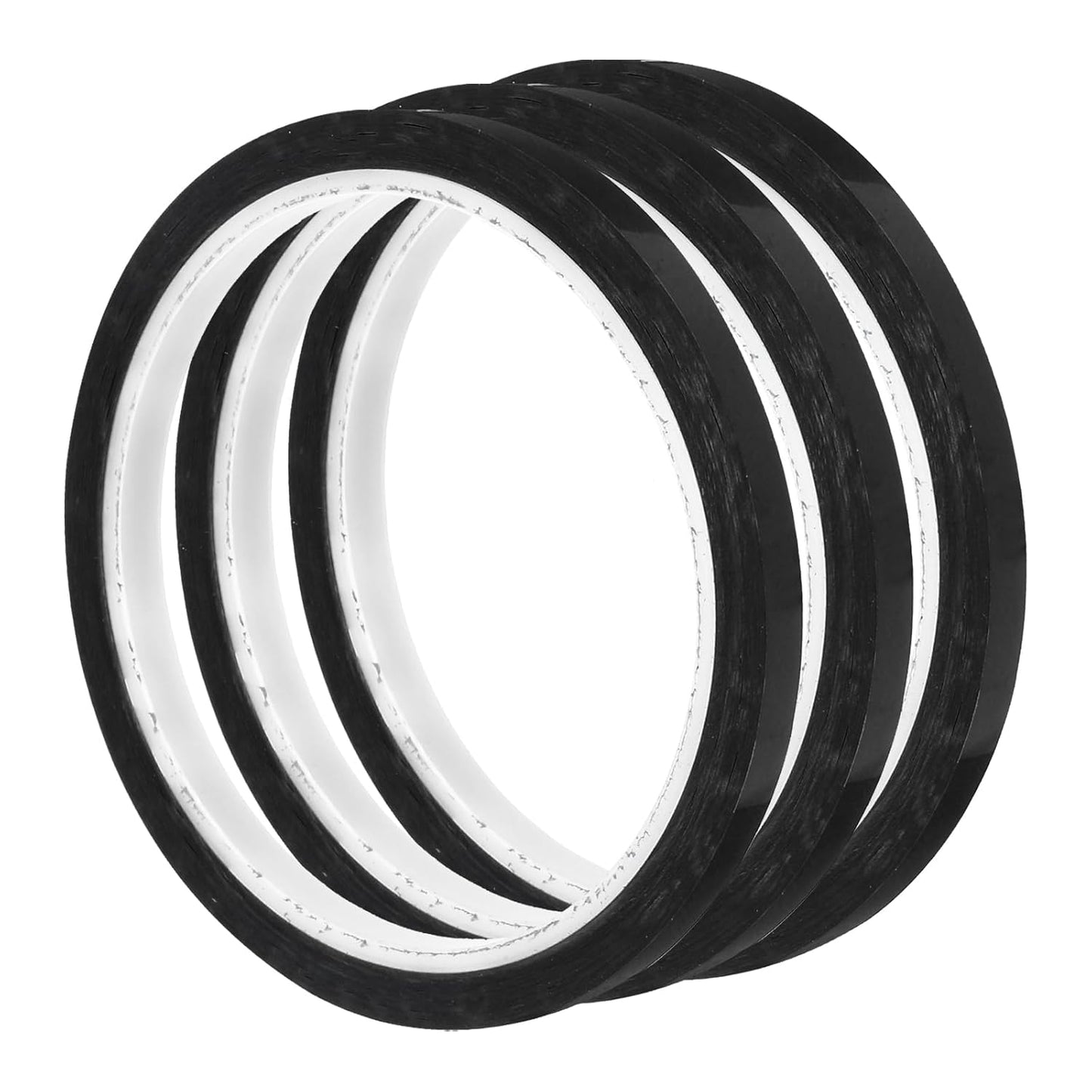 uxcell 3pcs 1/4" x 36 Yard Graphic Tape Whiteboard Grid Marking Tape Pinstripe Chart Line, Black