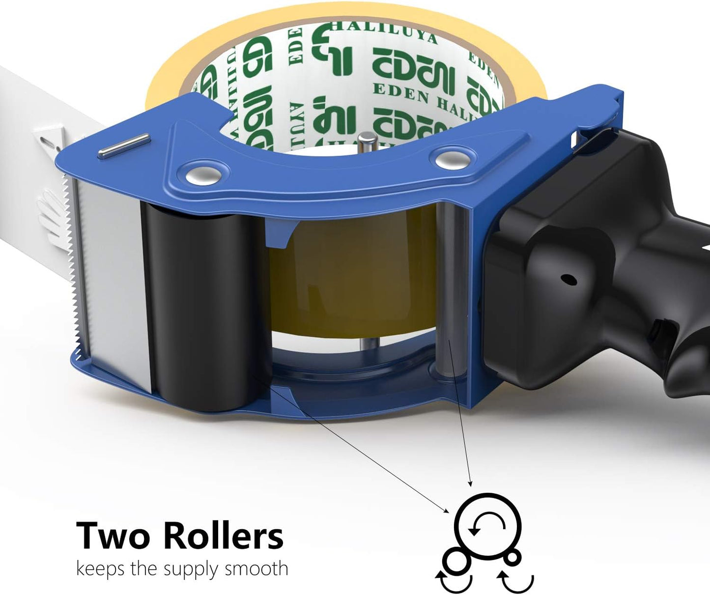 Fast Reload 2 Inch Tape Gun Dispenser Packing Packaging Sealing Cutter Blue