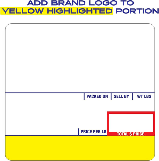 CEPRICO - Customizable CĀS Scale Labels - 96 Rolls of Thermal Printing Scale Labels – Compatible with CĀS LST-8020 | UPC Ingredient | Ideal for Supermarkets, Retailers and Grocery Stores
