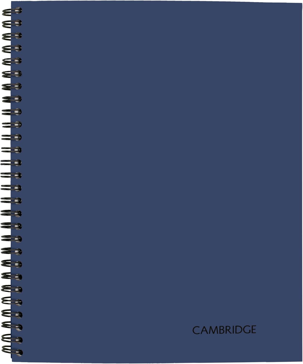 Cambridge Limited Business Notebook, Meeting Notes, Legal Ruled, 8-1/4" x 11", 80 Sheets, Soft Touch Flexible Cover, Wirebound, Blue (UN06132-20)