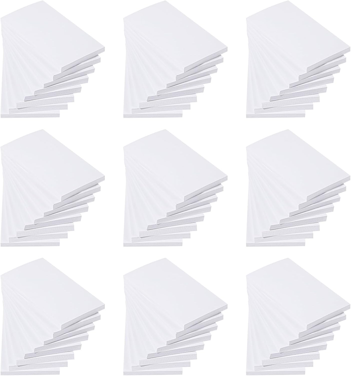 72 Pack Paper Note Pads White Memo Pad Blank Writing Pad Memo Scratch Pads for Waitress Waiter Book to Do Grocery List Small Notebook Restaurant Checkbook, White (2.2 x 3.7 Inch)