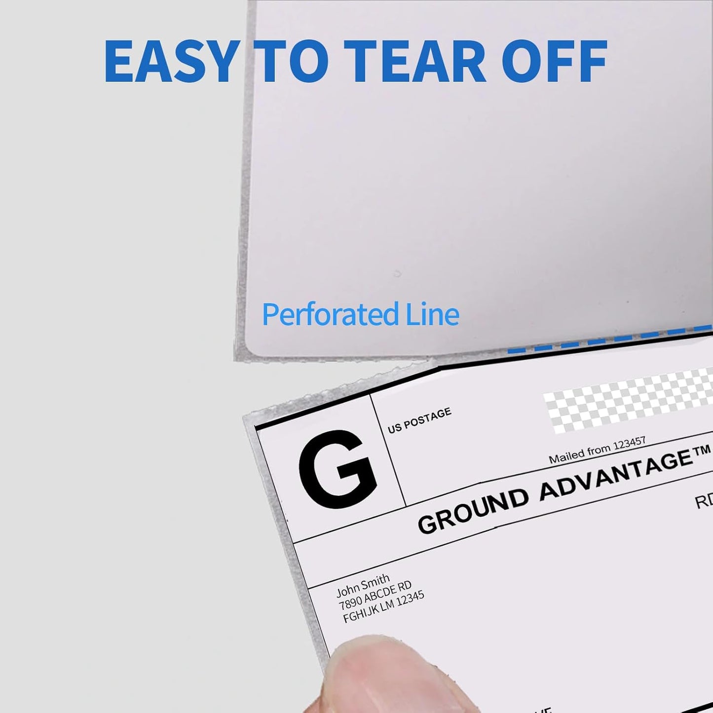 4"×6" Direct Thermal Shipping Label, Fanfold Thermal Label 4000 Packs (500packs Per Stack) Permanent Adhesive, Compatible with Zebra, Rollo, Jadens, Nelko