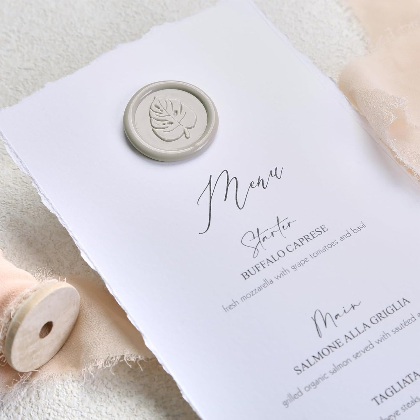 UNIQOOO Neutral Linen Warm Grey Sealing Wax Sticks for Wax Seal Stamp - Perfect for Wedding Invitations, Cards Envelopes, Snail Mails, Wine Packages, Christmas Gift Ideas, Pack of 8