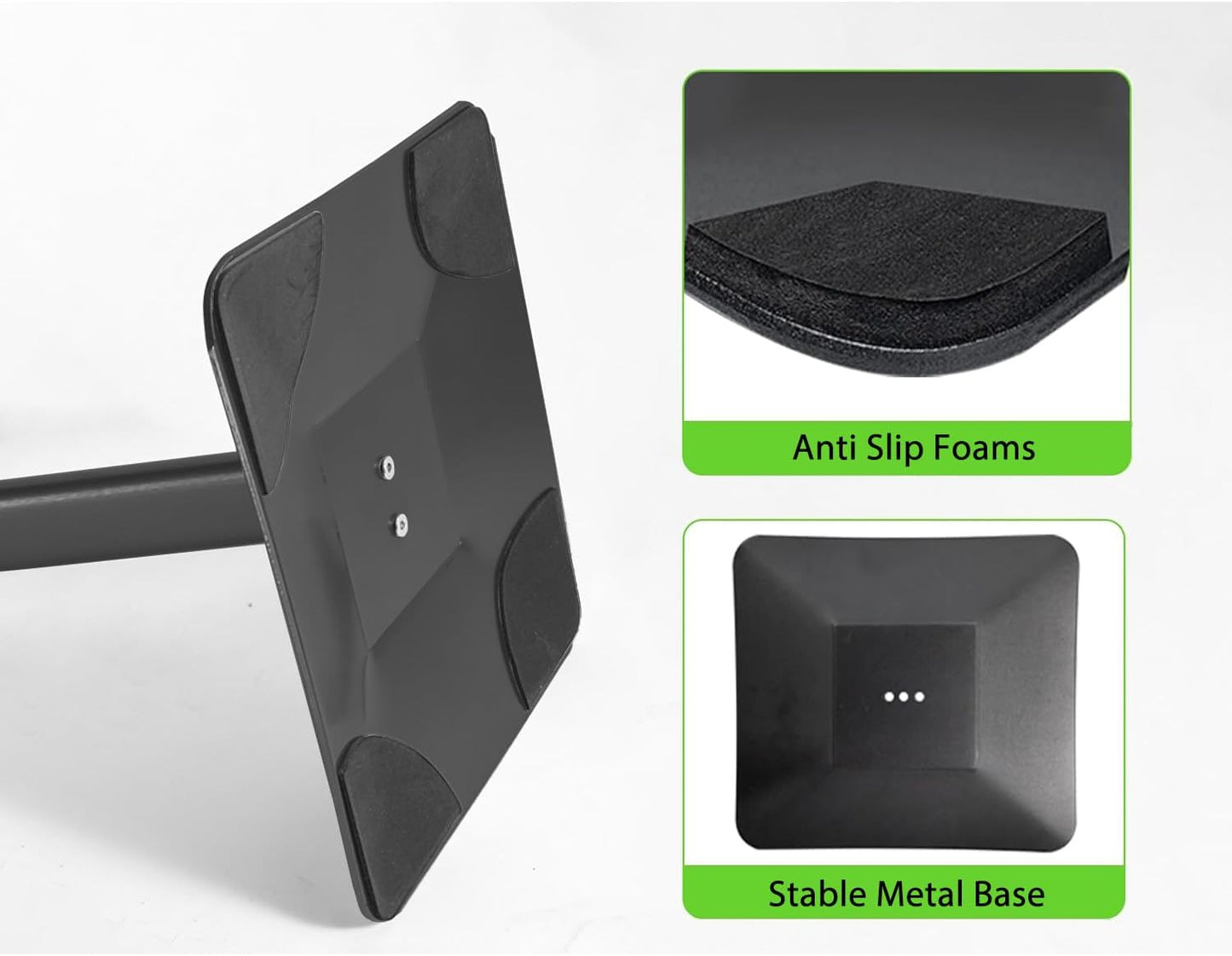 3Packs Heavy Duty Adjustable Pedestal Poster Sign Stand, 11x17 Aluminum Open Floor Standing Sign Holder for Vertical and Horizontal View Display, Black