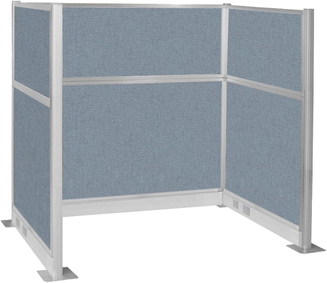 Versare Pre-Configured Hush Panel Electric Cubicle | Workstation Divider Walls | Cubicle Privacy Panels | Office Partition Walls