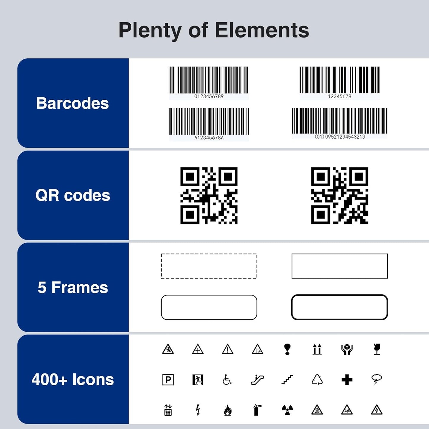 SUPVAN G15M Mini Portable Label Maker Machine with 4 Tapes, Rechargeable 1200mAh Battery Thermal Transfer Printer, Compatible with Multi-Type Label, Home, Garage & Office