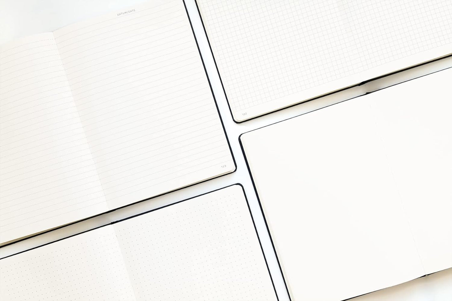 LEUCHTTURM1917 - Notebook Hardcover Medium A5-251 Numbered Pages for Writing and Journaling (Vanilla, Squared)