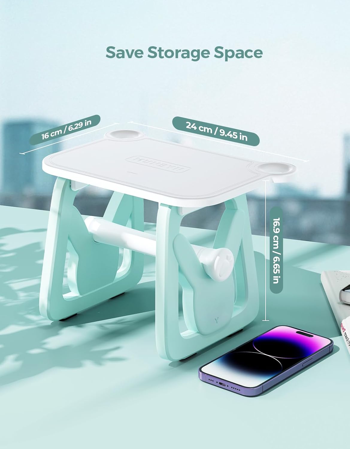 MUNBYN Label Holder for Rolls and Fanfold Labels, Thermal Sticker Holder for Desktop Thermal Printer, Accessory Supplies for Home, Office, Small Business