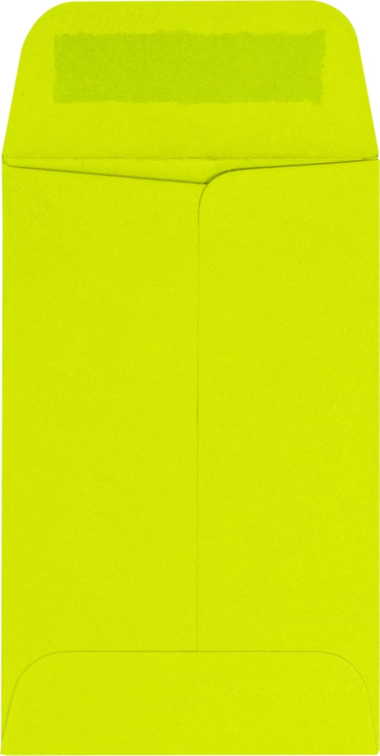 LUXPaper #1 Coin Envelopes | 2 1/4" x 3 1/2" | Wasabi Green | 80lb. Text | 250 Qty