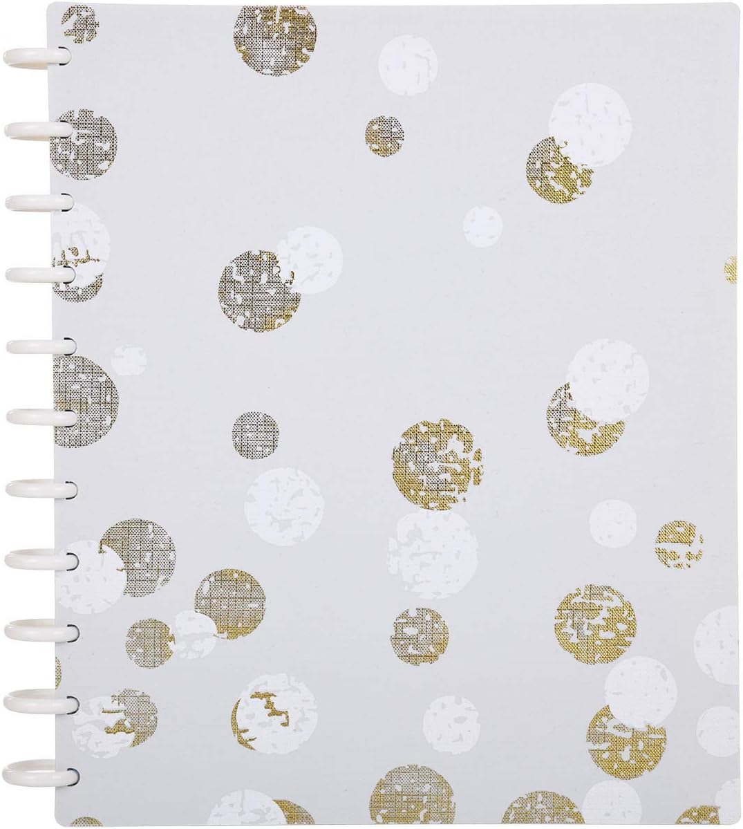 Talia Discbound Notebooks, Planner, Customizable, (xBounce Gold, Letter (8.5in x 11in))