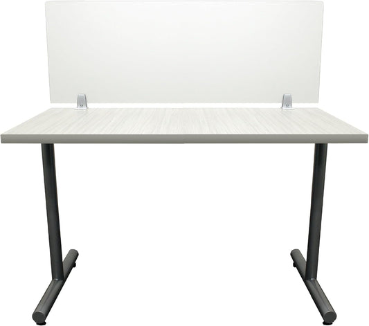 OBEX Clear Acrylic Desk Mounted Privacy Panel, 18" x 42", Clear