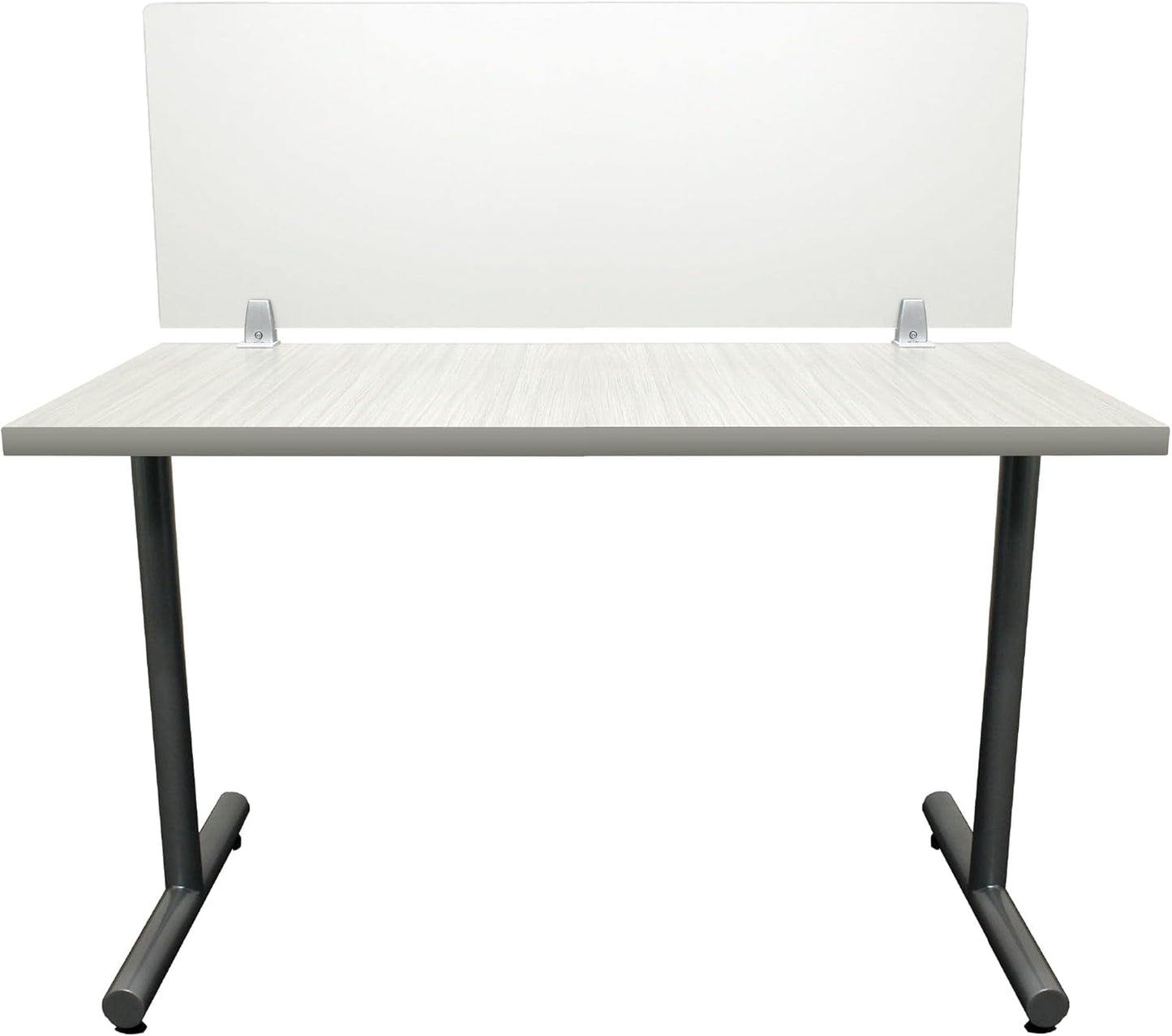 OBEX Clear Acrylic Desk Mounted Privacy Panel, 24" x 60", Clear