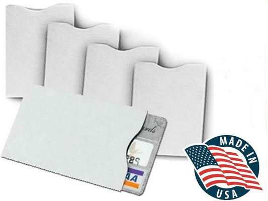 10x RFID Blocking Credit Card"DuPont TYVEK" Sleeves for wallet or purse. Protect your debit cards, credit cards and IDs from identity theft skiming.