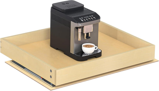 WelFurGeer Soft Close Pull Out Cabinet Organizer, 26" W x 22" D Pull Out Drawer for Cabinet, Bottom Mount Pull Out Drawers for Kitchen Cabinets, Smooth Slide-Out Shelves for Home Kitchen Organization