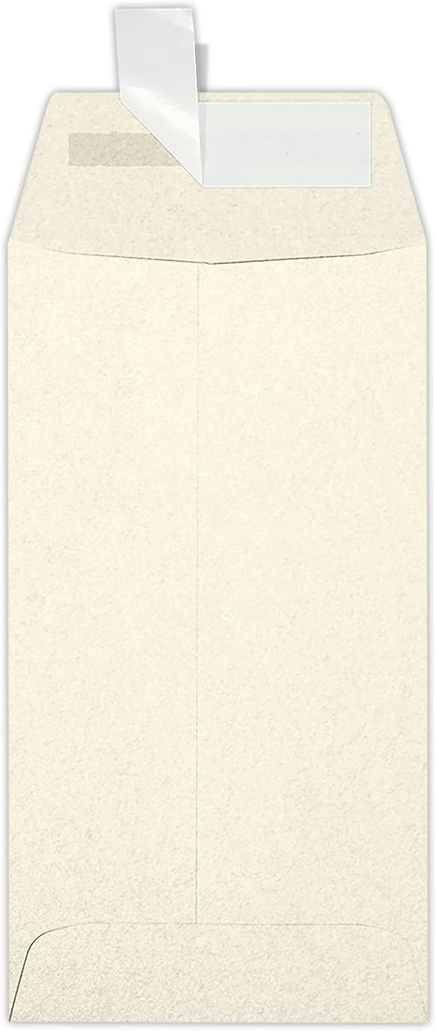LUXPaper #7 Coin Envelopes | Peel & Press | 3 1/2" x 6 1/2" | Champagne Metallic | 81lb. Text | 50 Qty