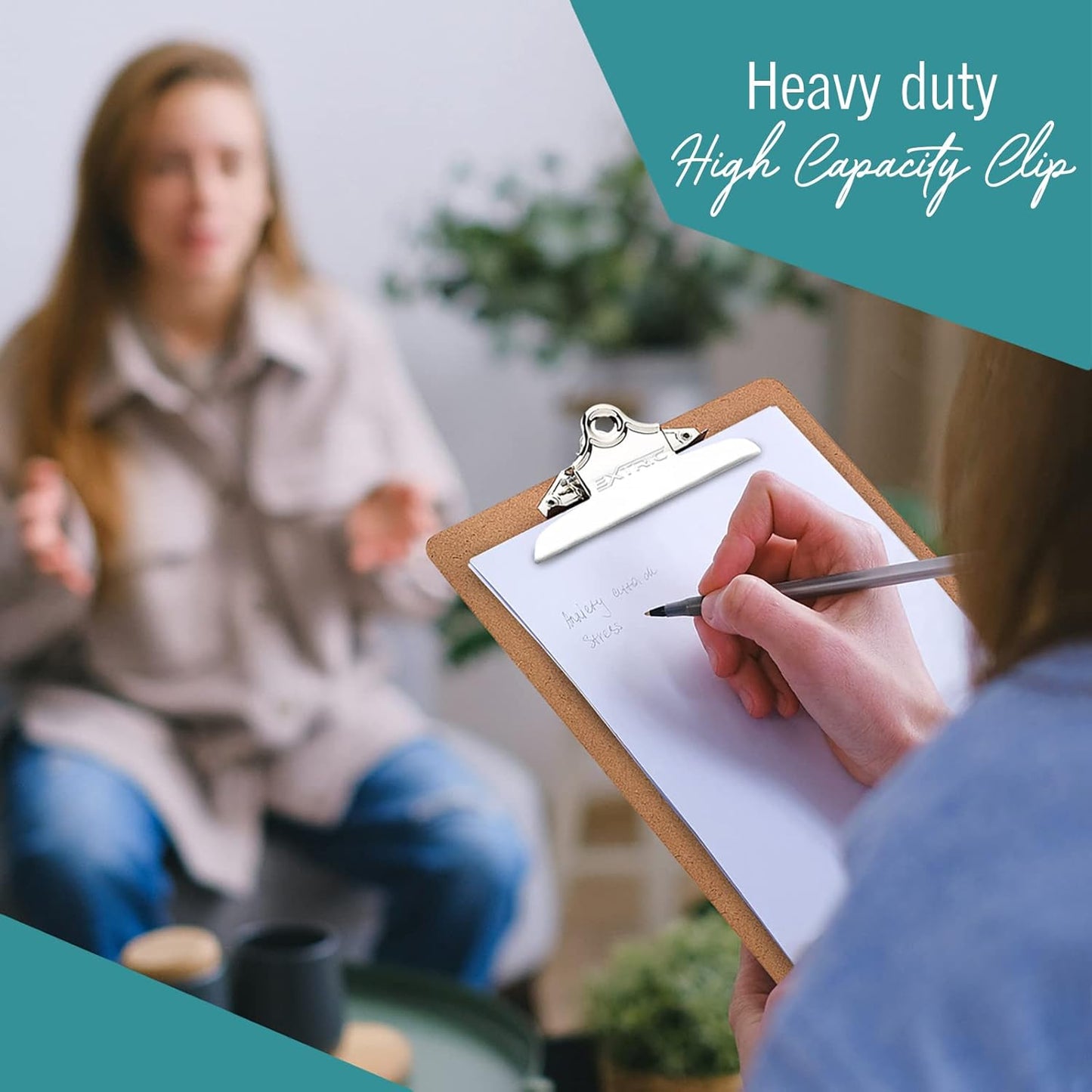 12 Clipboards, Standard A4 Letter Size Clipboard with 6" Metal Clip, 9" x 12.5", Fits 8.5x11 Inch Paper, Hardboard, Bulk Pack, Ideal for Schools and Office