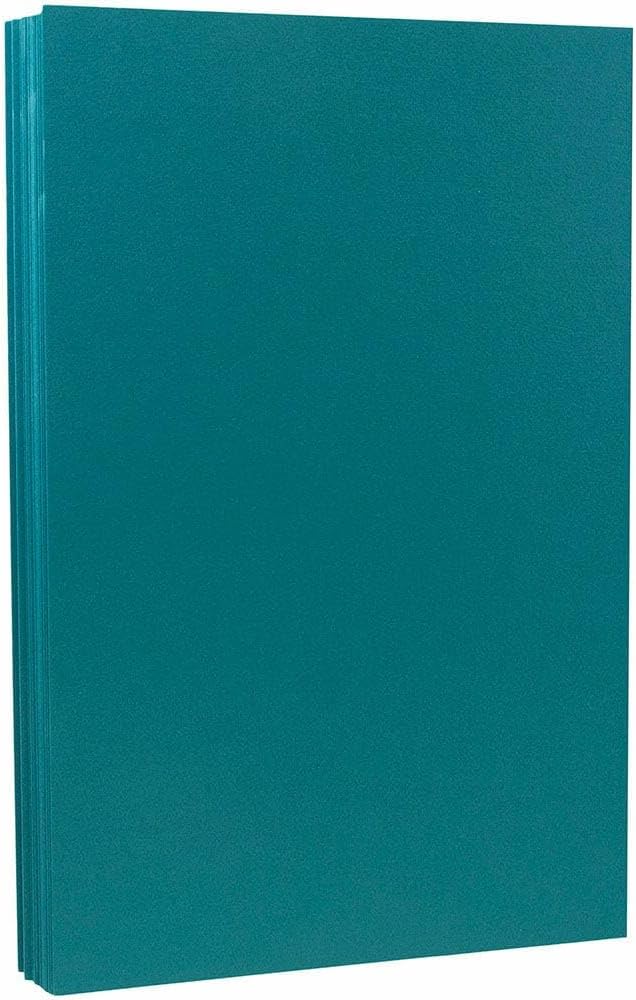 LUXPaper 8.5" x 14" Paper | Legal Size | Teal | 80lb. Text | 50 Qty