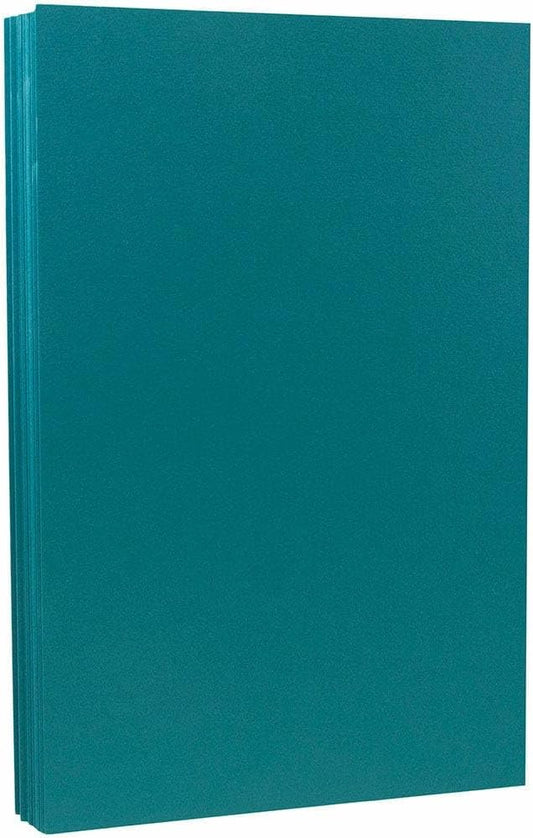 LUXPaper 8.5" x 14" Paper | Legal Size | Teal | 80lb. Text | 50 Qty