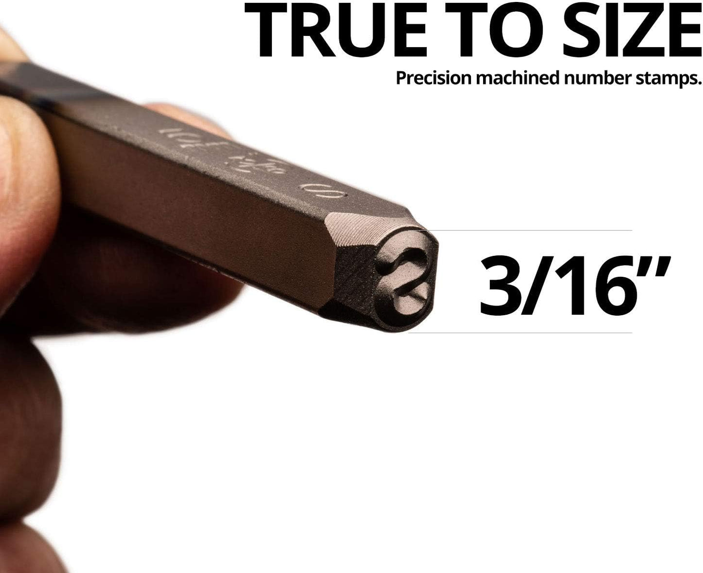 Capri Tools Professional 3/16 in. Number Stamp Set, 9-Piece