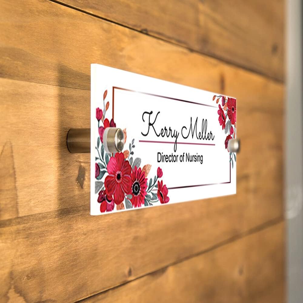 Wall Sign Name Plate - 8x2" Office Sign, Executive CEO Signs, New Job Office Decor, Graduation or Promotion Gift, Holiday Gift, Name Plates For Doors Personalized, Customize Name Plate For Door/4