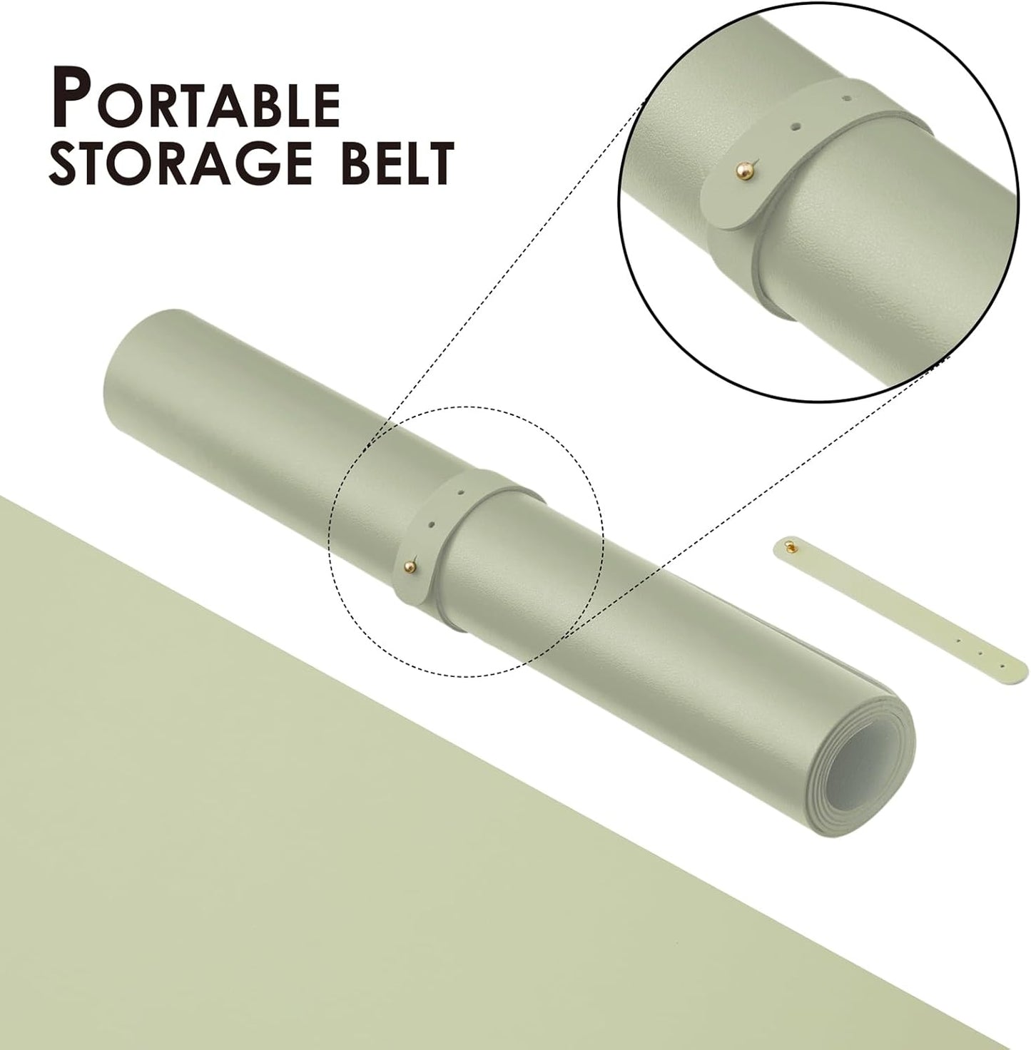 Large Desk Mat - 47.2"x 17" Non-Slip PU Desk Pad for Office and Home - Ideal for Large Mouse Pad and Desk Mats on Top of Desks(Light Green)