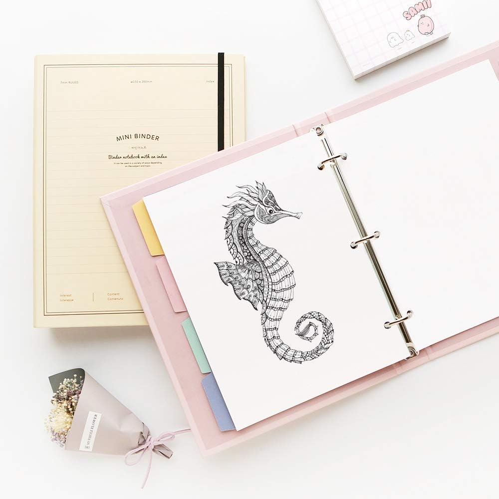 A5 Filler Paper, 3 Hole Planner Refills, Organizer, Binders, Total 100 Sheets/200 Pages, 100gsm, Blank, White Paper, 5.8 x 8.2 Inch, 3 Hole Filler Paper, Mini Binder Refills, Fit 3 Hole Binder Only