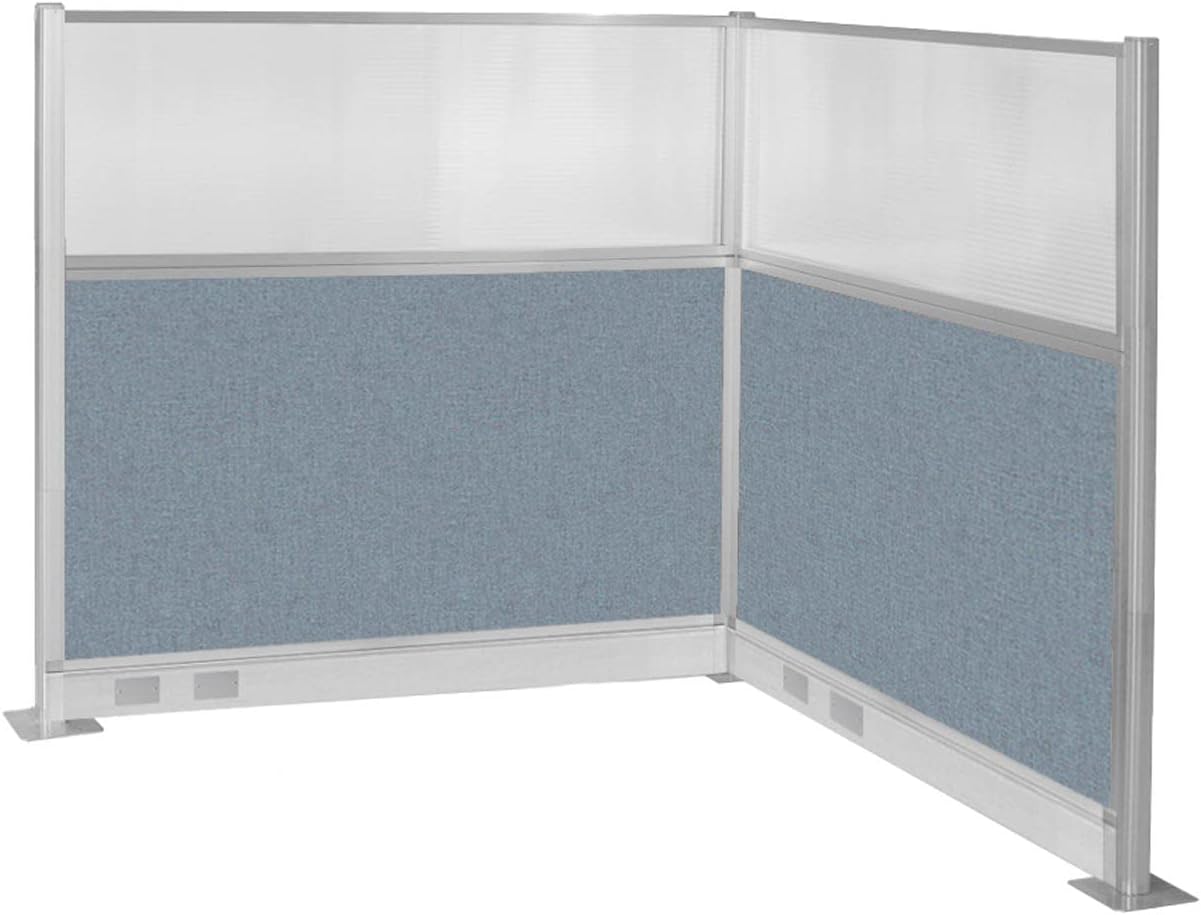 Versare Pre-Configured Hush Panel Electric Cubicle | Workstation Divider Walls | Cubicle Privacy Panels | Office Partition Walls