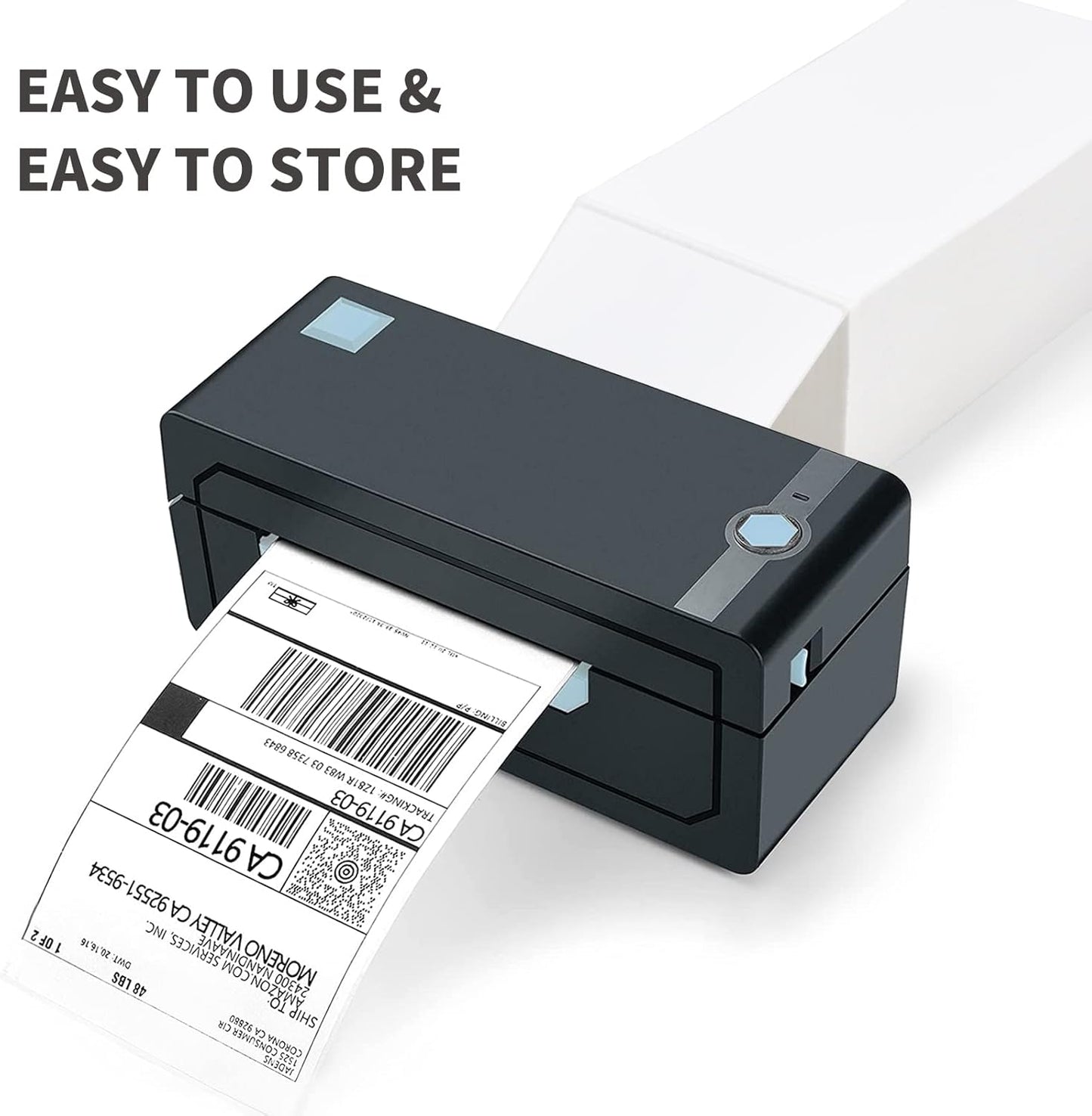 L LIKED 1000 Fanfold 4" x 6" Direct Thermal Labels, with Perforated line for Thermal Printers - Compatible with Zebra & Rollo Printer (4" x 6" - 1000 Labels)