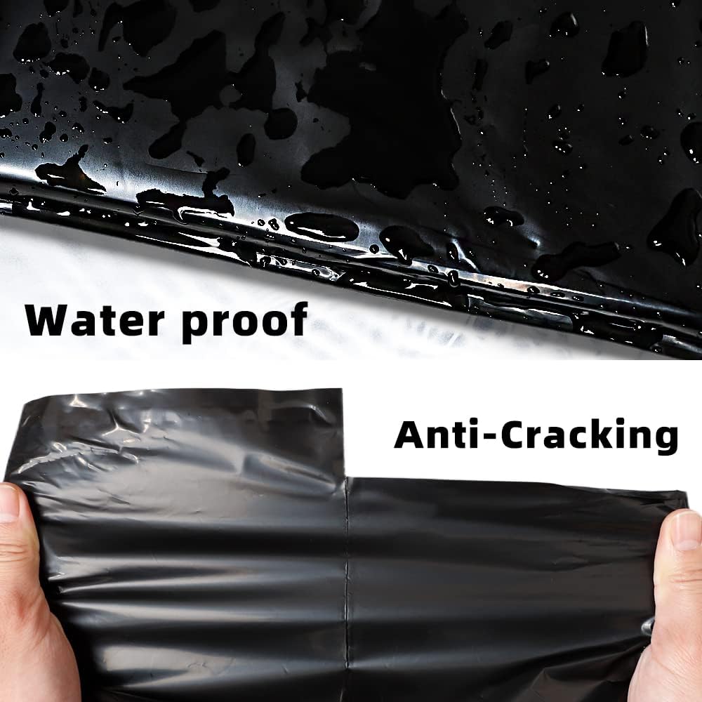 POLYSELLS 500 pcs 14.5x19 Inches Black Poly Mailers Shipping Envelopes, Strong Adhesive Sealing, Waterproof, and Tear-resistant Postal Mailing Bags for Clothing, Books, and Accessories