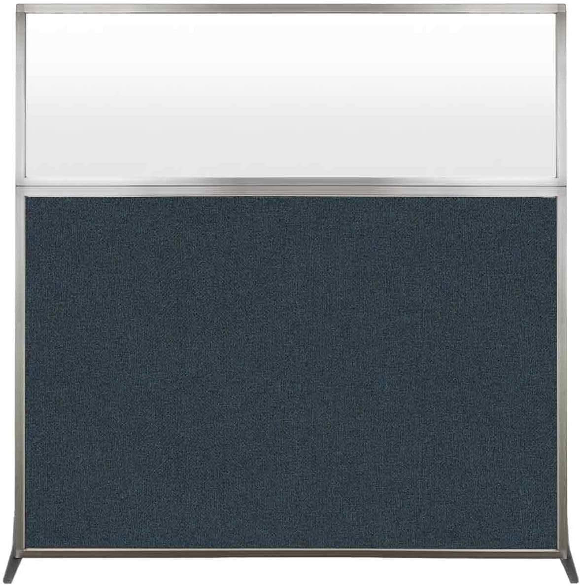 Versare Hush Screen Portable Room Divider | Workstation Wall Divider | Freestanding Privacy Hush Panels | Frosted Windows | Fabric Office Divider Screen | Great for Room Separation