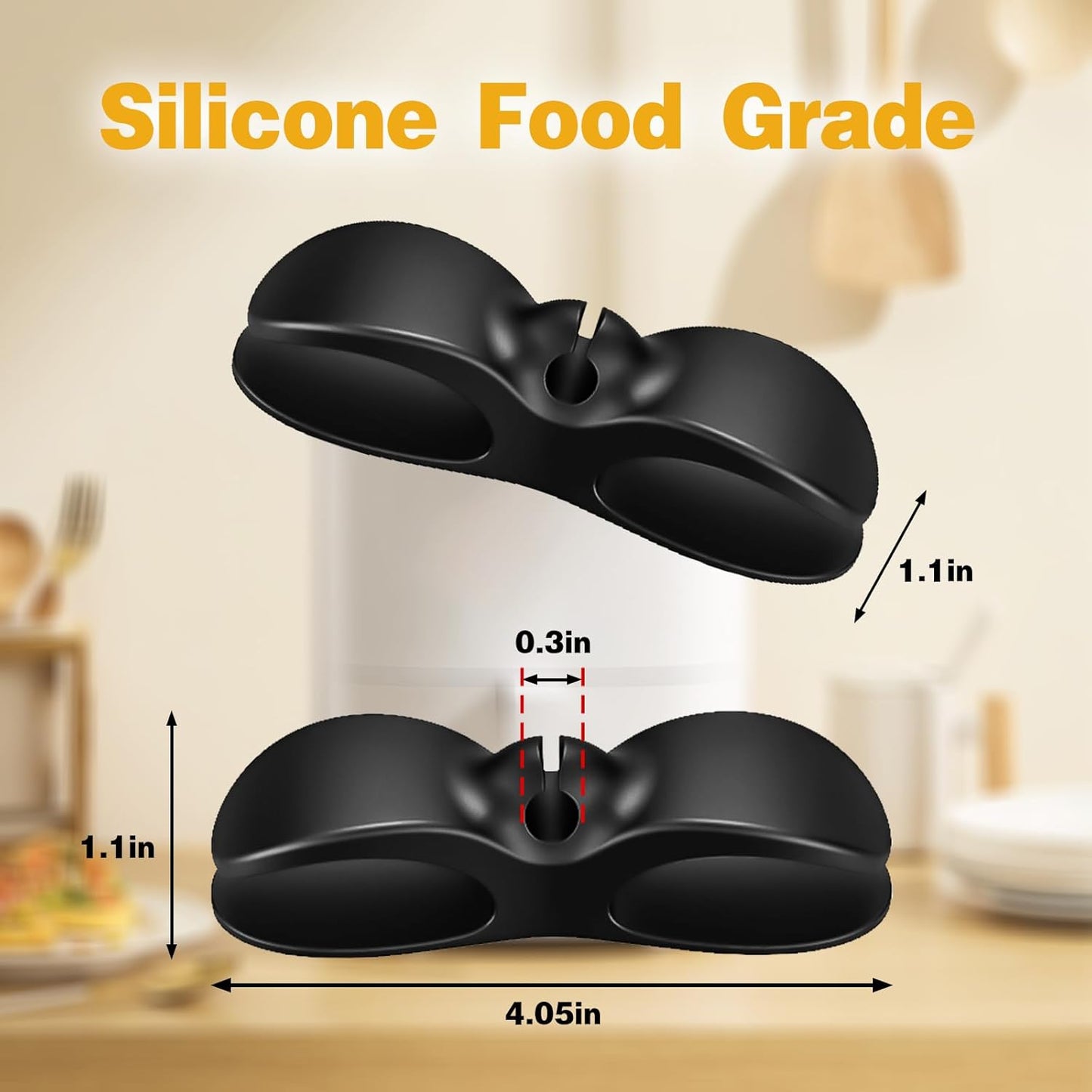 Cord Organizer for Appliances, 6PCS Upgraded Kitchen Appliance Cord Organizer Stick On, Wire Organizers, Cord Holders, Command Hooks, Cord Wrapper for Appliances, Pressure Cooker, Mixers