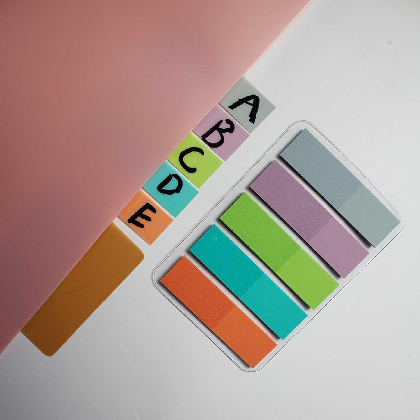 ELII 500 PCS Tabs 2 Inch Book Tabs Sticky Index Tabs,Page Markers File Tabs Self Adhesive, Labels for Pages Notebooks