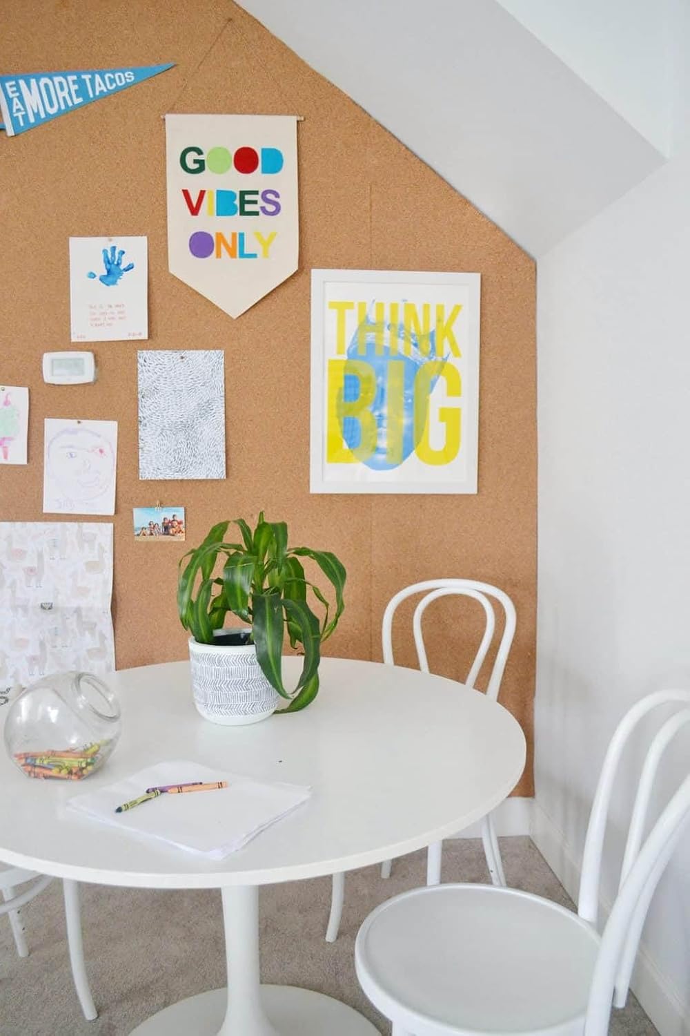 Manton Cork Premium Cork Roll - 4' x 4' x 1/4", 100% Natural Facing Grade Material for Bulletin Boards, Decorative Photo and Message Push Pin Displays - Perfect for Home, School, and Office