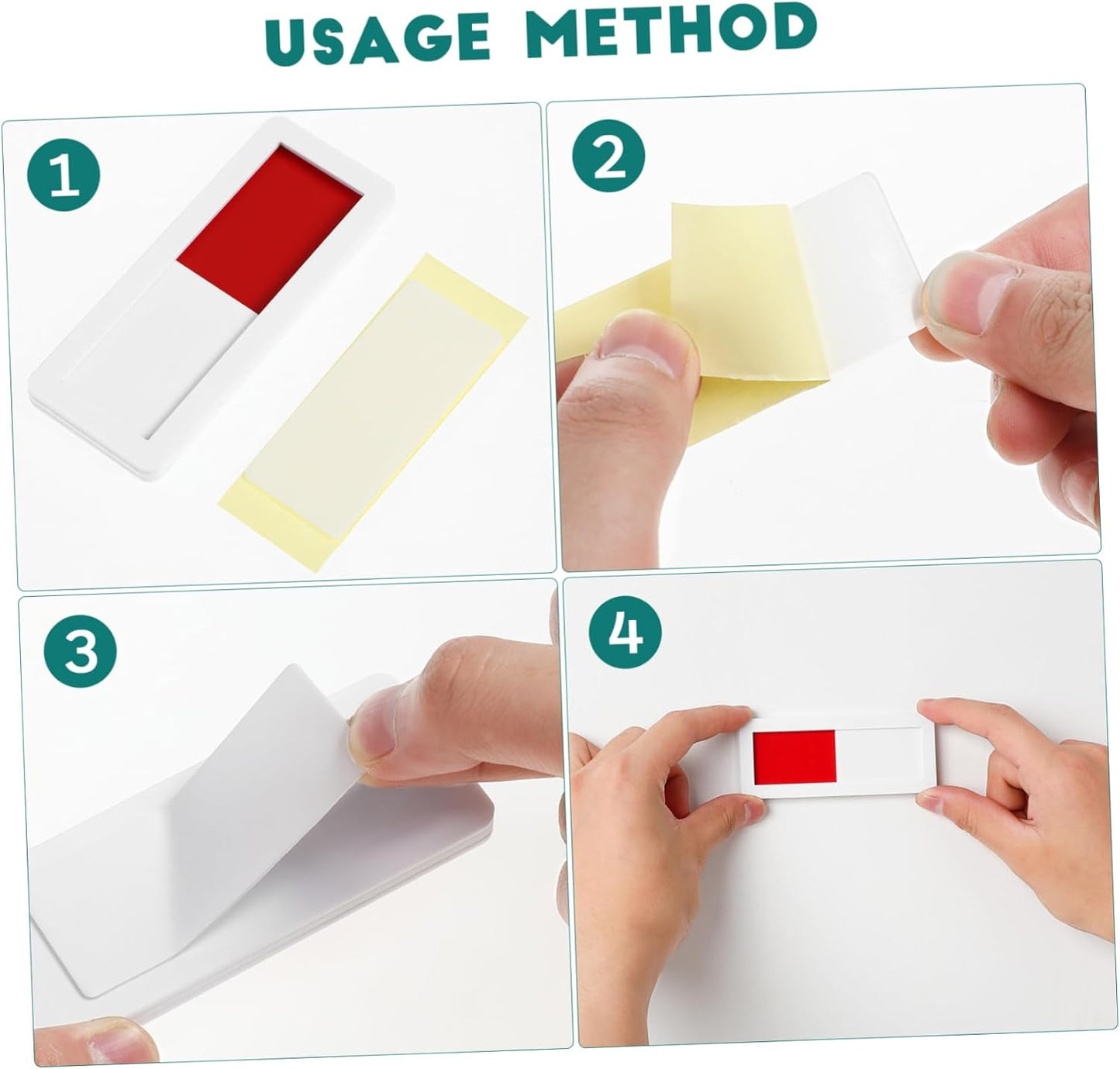 4 Pack Vacant Occupied Office Sign, Blank Privacy Door Sign, Do Not Disturb s, Reserved Empty On Off for Home Restroom Conference Room Hotel Hospital (White, 10x4cm)