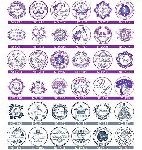 Vintage Custom Made 128 Styles Personalized Your Design Double Letters Name Date Logo Picture Wedding Invitation Wax Seal Sealing Stamp Rosewood Handle Set