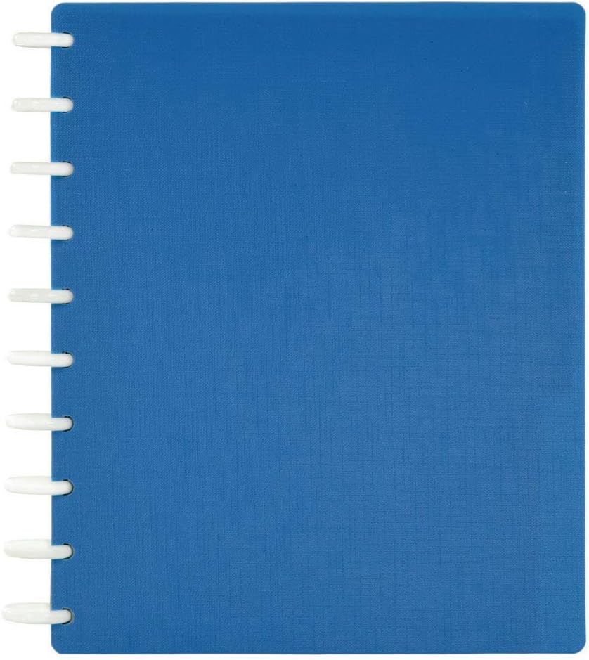 Talia Discbound Notebooks, Planner, Customizable, (Deep Lake Blue, Midsize (7.5in x 9.75in))