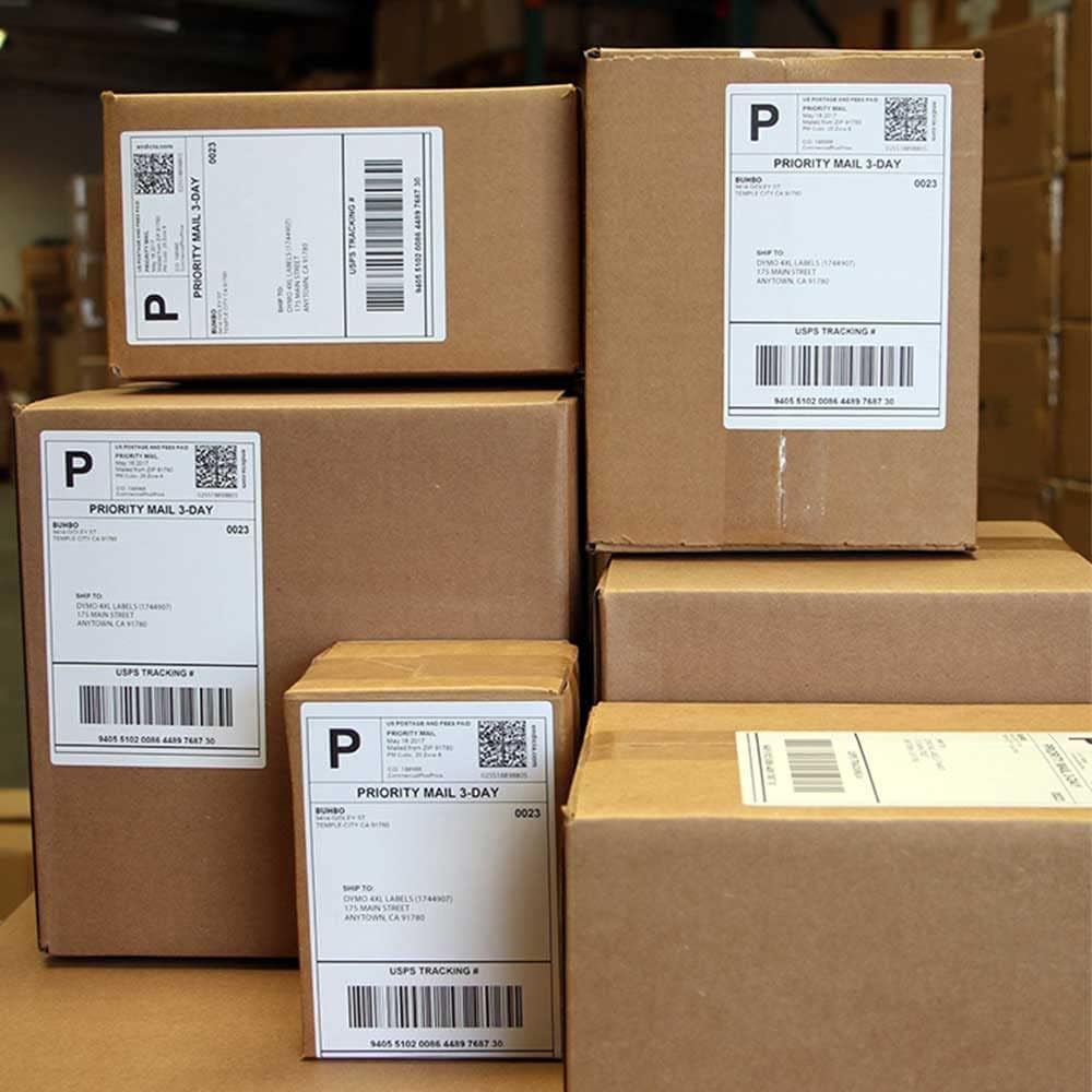 Shipping Labels 2 Per Sheet Round Corner Half Sheet Labels Mailing Labels for Packages Laser & Inkjet Printer Labels, 8126/5126 (2500sheets-5000labels)