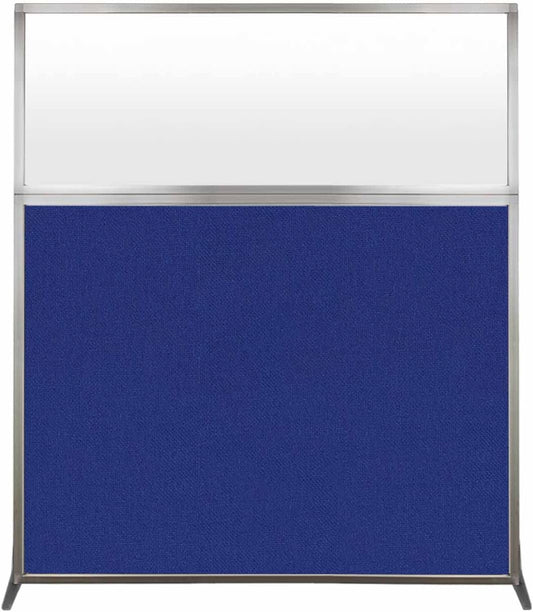 Versare Hush Screen Portable Room Divider | Workstation Wall Divider | Freestanding Privacy Hush Panels | Frosted Windows | Fabric Office Divider Screen | Great for Room Separation