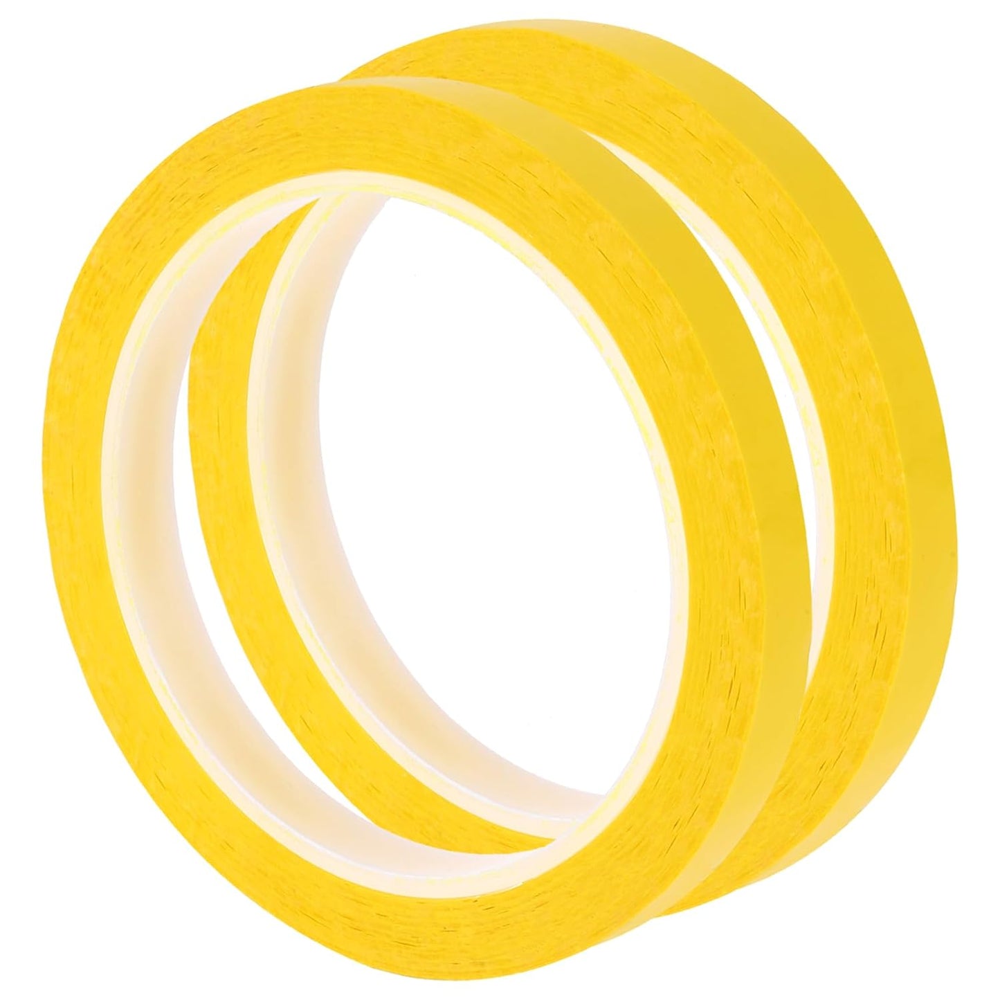 uxcell 2pcs 3/8" x 55 Yard Graphic Tape Whiteboard Grid Marking Tape Pinstripe Chart Line, Dark Yellow