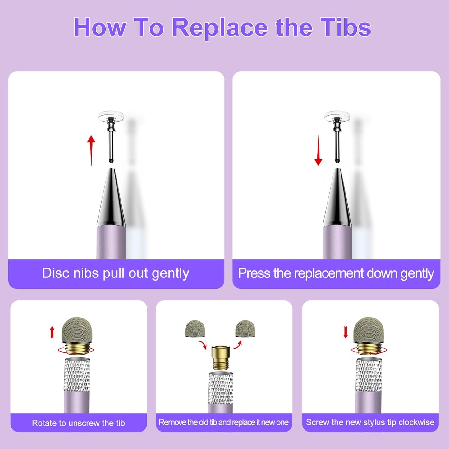 Stylus Pen for Touchscreen,2in1 High Precision Sensitivity Stylus, Suitable for iPhone/Ipad/Android Stylus for Ipad,Compatible with Touch(Silver/Blue/Gold/Green/Purple/Rose Gold)