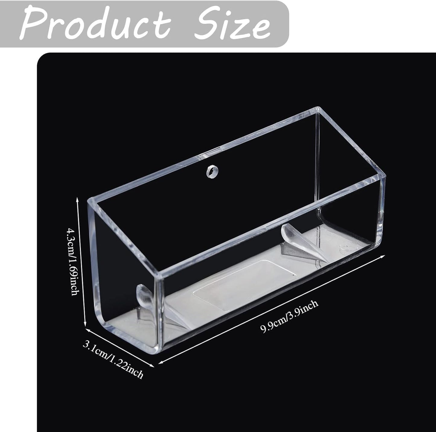 Thenshop 64 Pack Business Card Holder Desktop Business Card Stand Acrylic Holder Stand Clear Postcard Display for Home Office Desk Table(Hanging Style)