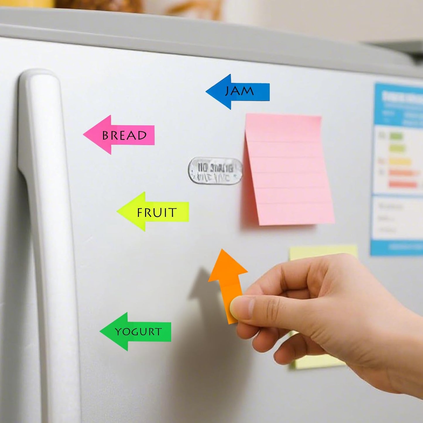 750 Pcs Large Arrow Sticky Page Markers Index Tabs,Repositionable,Writable Self Adhesive Tabs for Reading Books,Highlighting Information and Marking Document(5 Colors,6 Sets)