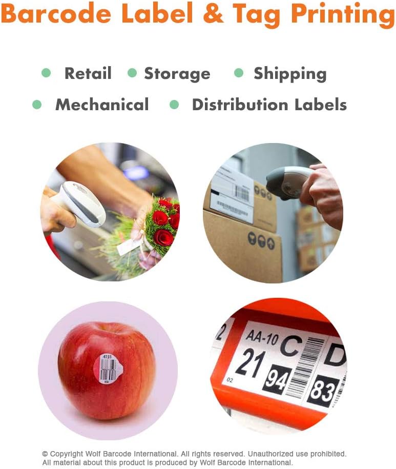 Direct Thermal (Heat Transfer) Paper Label/Industrial Grade 4"X 6" Blue, with Perforation, 3" Core, 8" OD,1000 Pcs/Roll (4 Rolls per Box), Compatible with Zebra, Godex and Datamax Printers